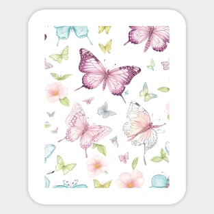 Butterflies pattern Sticker